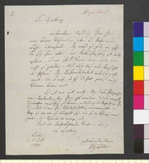 Brief von Hufeland, Christoph Wilhelm an Goethe, Johann Wolfgang von
