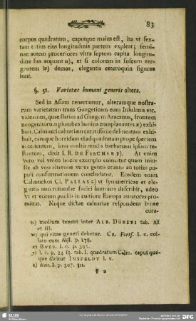 §. 51. Varietas humani generis altera