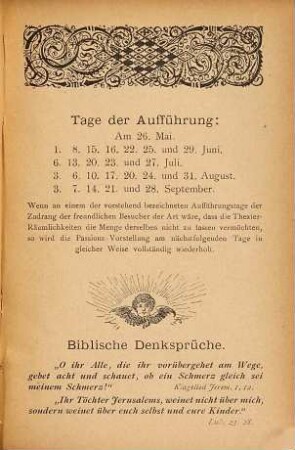 Oberammergau : Ein Führer zu den Passionsspielen 1890. Nebst Anhang "Die Bayrischen Königsschlösser". Mit Illustrationen. Übersichtskarten und Fahrplänen sowie einem Münchener Kalendarium. Mit vollständigem officiellem Gesangs-Text