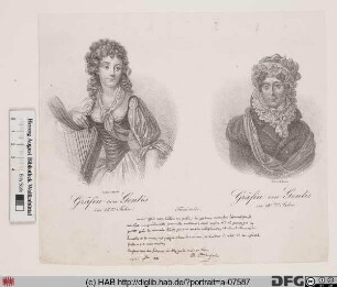 Bildnis Caroline-Stéphanie-Félicité Genlis, comtesse de, geb. Du Crest de Saint-Aubin