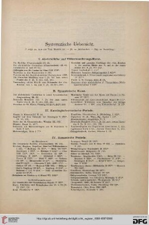 IV. Romanische Periode