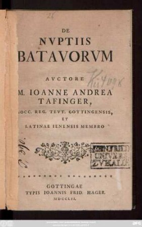 De Nvptiis Batavorvm