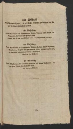 IIter Abschnitt vom Militair-Stande ...