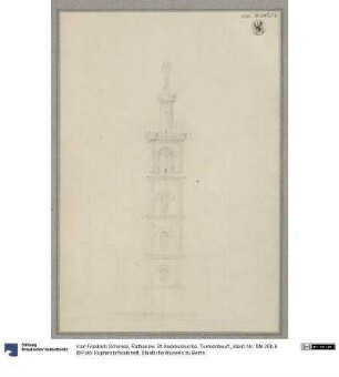 Rathenow. St. Andreaskirche. Turmentwurf.