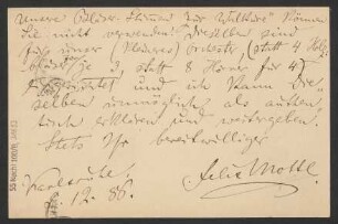 Brief an B. Schott's Söhne : 05.12.1888