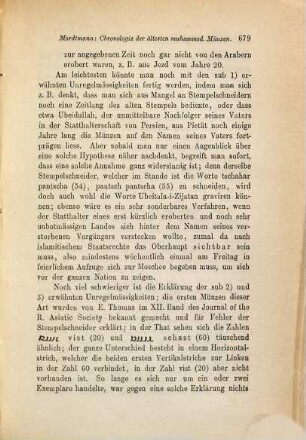 Chronologie der ältesten muhammedanischen Münzen