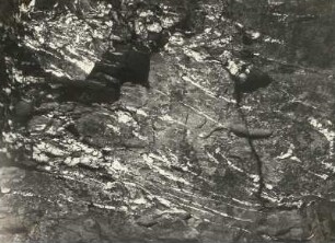 Vogtland. Syrauer Höhle. Oberdevonische Kalkschiefer