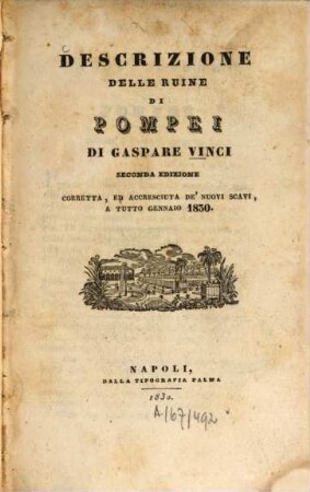 Descrizione delle ruine di Pompei