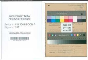 Entnazifizierung Bernhard Schaeper , geb. 26.08.1909 (Schlosser)