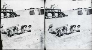 La Baule. Kindergruppe am Strand