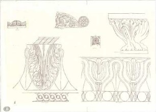 Lange, Ludwig; Lange - Archiv: I.5 Griechisch-römischer Stil - Ornamente (Details)