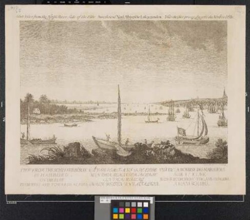 Aussicht Auf Die Elbe Von Der Schiffer Boerse In Hamburg Nach Westen Und Auf Altona