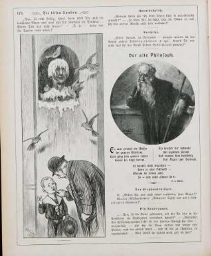 "Die bösen Tauben" "Der alte Philosoph"