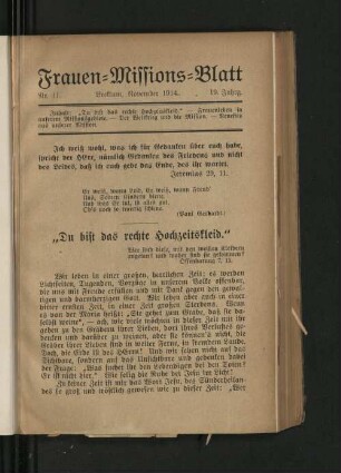 Nr. 11, November 1914