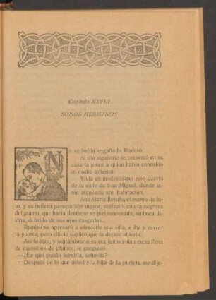 Capítulo XXVIII - Somos hermanos
