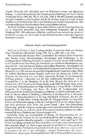Degn, Christian :: Schleswig-Holstein, eine Landesgeschichte, historischer Atlas von Christian Degn : Neumünster, Wachholtz, 1994