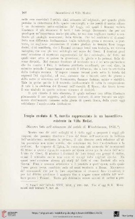 Tempio creduto di M. Aurelio rappresentato [...]