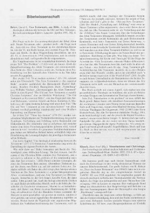 292-294 [Rezension] Monotheismus und Christologie