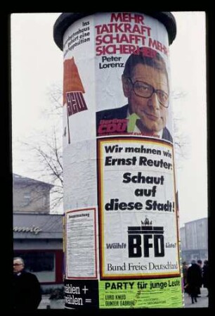 Wahlplakate 26.1.75.