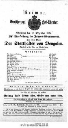 Der Statthalter von Bengalen