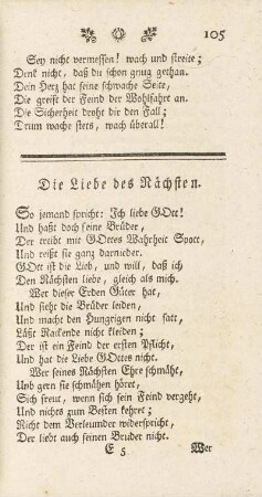 Die Liebe des Nächsten