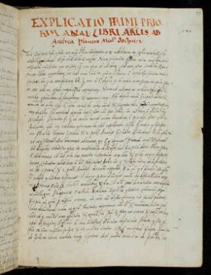 59r-116v Explicatio priorum analyticorum Aristotelis