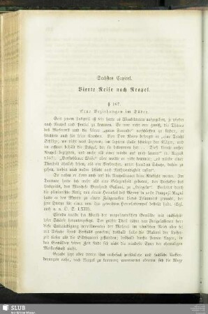 Sechstes Capitel. Vierte Reise nach Neapel