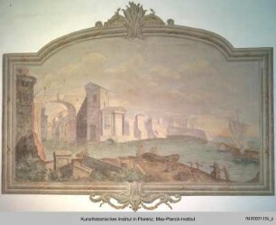 Landschaftsveduten und Architekturornament