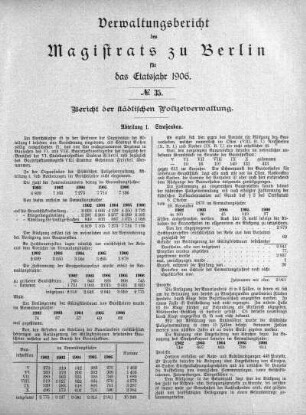 No. 35. Bericht der städtischen Polizeiverwaltung
