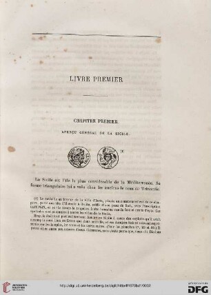 Chapitre premier. Aperçu général de la Sicile