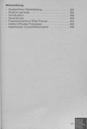 Weiterbildung