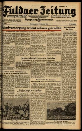 Ausgabe vom Donnerstag, den 10. Dezember 1942.
