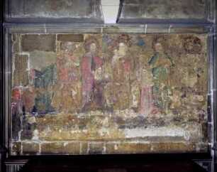 Madonna, umrahmt von vier stehenden Heiligen und zwei knienden Stiftern