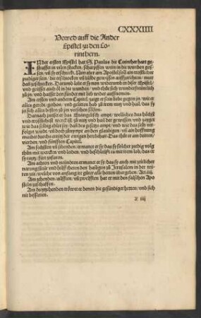 Vorred auff die Ander Epistel zu den Corinthern.
