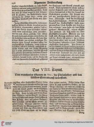Das VIII. Capitel
