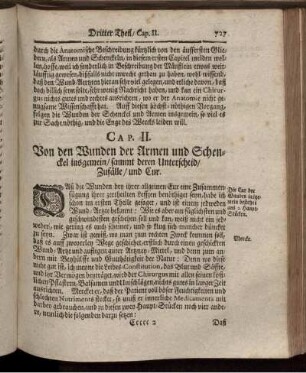 Cap. II. Von den Wunden der Armen und Schenckel insgemein/ [...]
