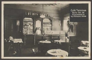 Ansichtskarte "Café Terminus". Glogauer Straße 36