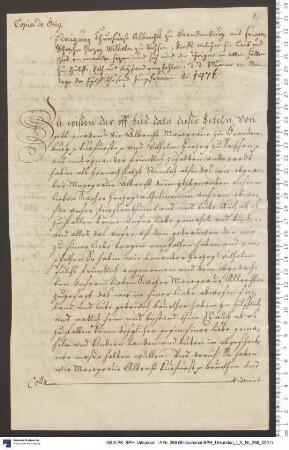 Herzog Wilhelm III. von Sachsen und Kurfürst Albrecht Achilles von Brandenburg schließen ein Bündnis zu gegenseitiger Hilfeleistung