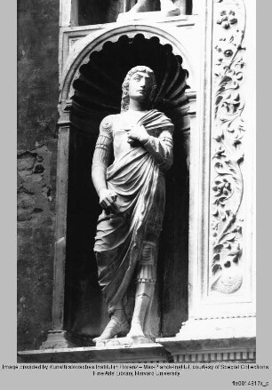 Grabmal des Dogen Pietro Mocenigo : Linker Pilaster : Jugendlicher Krieger