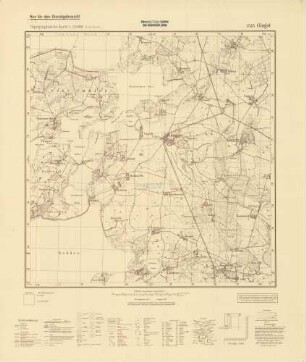1545 Gingst, Topographische Karte 1:25000 (4cm - Karte)