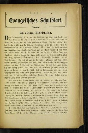 An einem Marktsteine