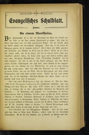 An einem Marktsteine
