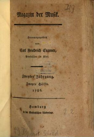 Magazin der Musik. 2. 1784/86, Hälfte 2