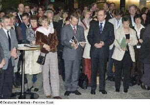Barbara Ludwig, Staatsministerin für Wissenschaft und Kunst in Sachsen, Ingolf Roßberg, Oberbürgermeister der Stadt Dresden, und Prof. Hermann Kokenge, Rektor der TU Dresden