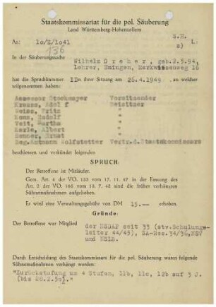 Dreher, Wilhelm