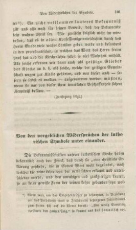 101-123 Von den vorgeblichen Widersprüchen der lutherischen Symbole unter einander