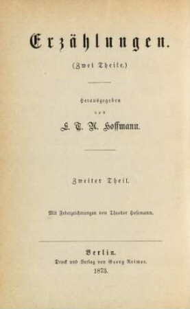 Bd. 12: E. T. A. Hoffmann's gesammelte Schriften