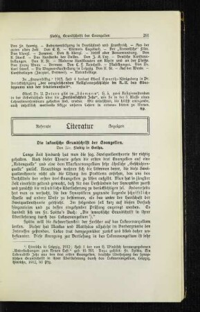 ¬Die¬ lukanische Grundschrift der Evangelien