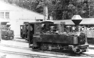 Bad Muskau. Lokomotiven der Muskauer Waldeisenbahn, aus: Graf von Arnim/Boelke 1979