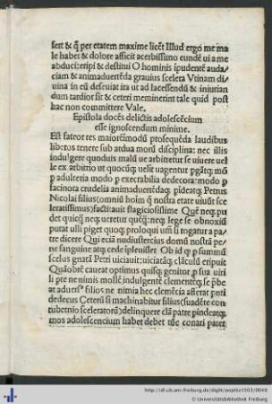 Epistola docens delictis …